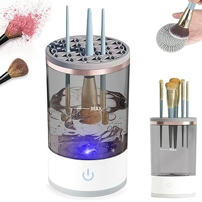 3 In 1 Electric Makeup Brush Cleaner Makeup Brushes Drying Rack Brush Holder Stand Tool Automatic Make Up Brush Cleaner Machin