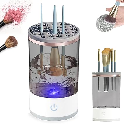 3 In 1 Electric Makeup Brush Cleaner Makeup Brushes Drying Rack Brush Holder Stand Tool Automatic Make Up Brush Cleaner Machin