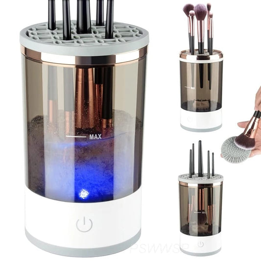 3 In 1 Electric Makeup Brush Cleaner Makeup Brushes Drying Rack Brush Holder Stand Tool Automatic Make Up Brush Cleaner Machin