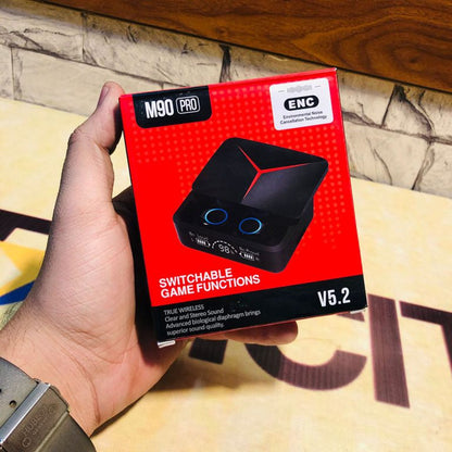 M90 Pro Bluetooth Earbuds with Powerbank Wireless Earphones Gaming Rs 995