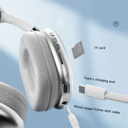 P9 Wireless Bluetooth Headphones – Fidelity Stereo Sound with Foldable Design, Soft Cushion Comfort, and Multi-Mode Playback