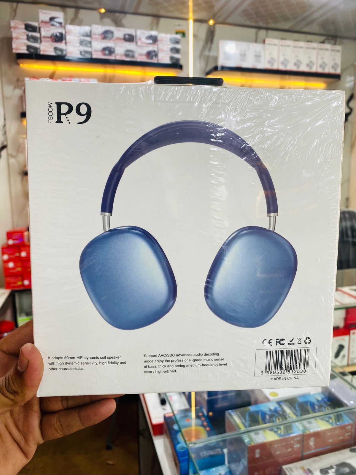 P9 Wireless Bluetooth Headphones – Fidelity Stereo Sound with Foldable Design, Soft Cushion Comfort, and Multi-Mode Playback