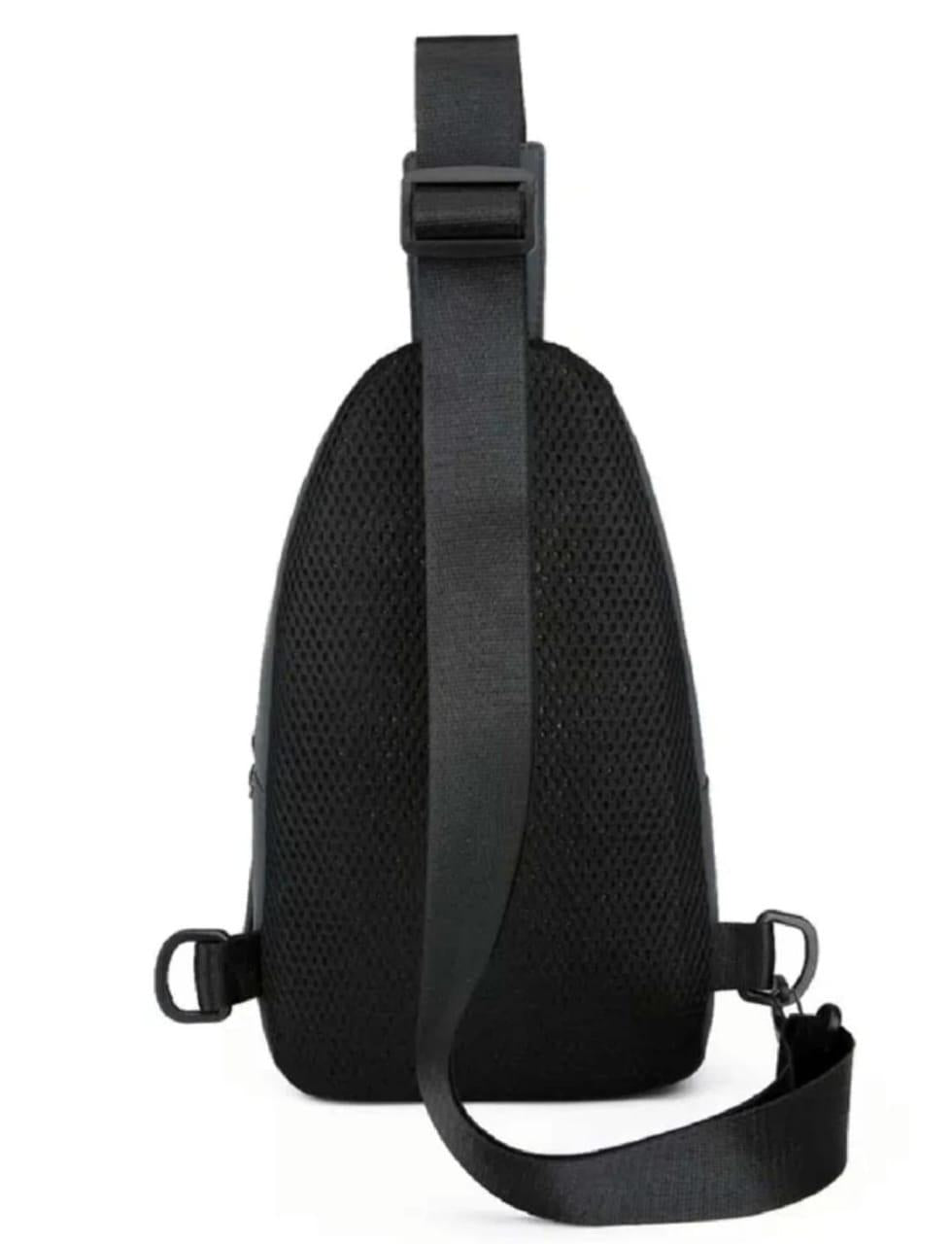 Premium Men’s Tactical Sport Chest Sling Bag for Travel & Hiking - Black