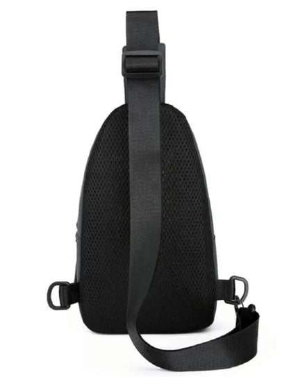 Premium Men’s Tactical Sport Chest Sling Bag for Travel & Hiking - Black